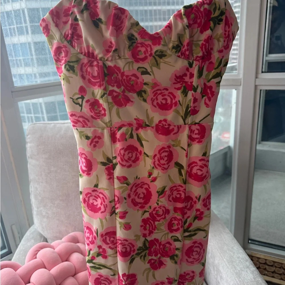 Zara Floral Corset Mini Dress - Picture 2 of 3
